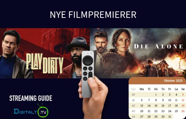 Her er månedens nye filmpremierer på streaming – oktober 2025