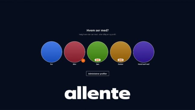 Allente App profiler