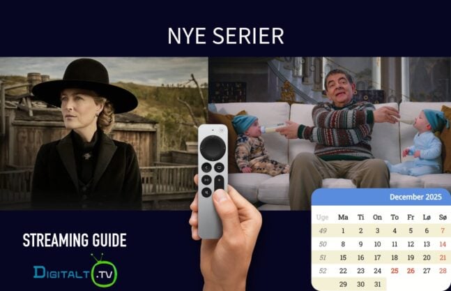 Nye serier der starter i december 2025