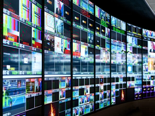 TV 2 kontrolrum illustration