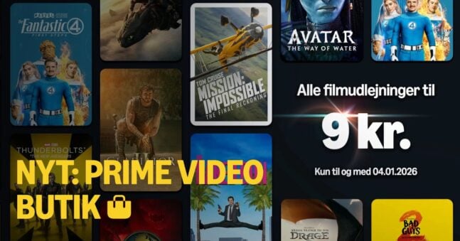 Prime Video tilbyder nu lej- eller køb-funktion til kunder i Danmark