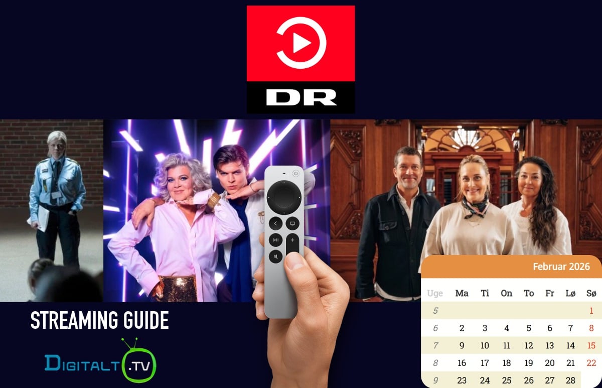Nyt på DRTV Februar 2026 Månedsguide