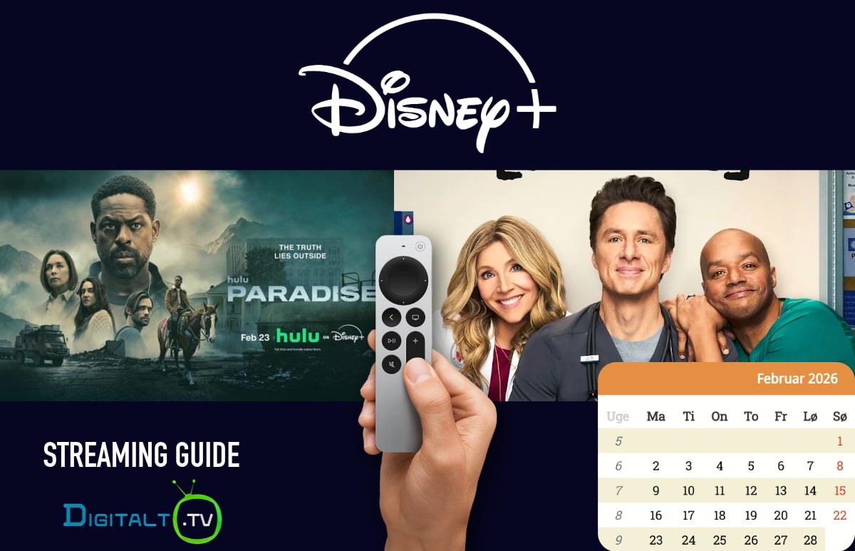 Nyt på Disney+ Februar 2026 Månedsguide