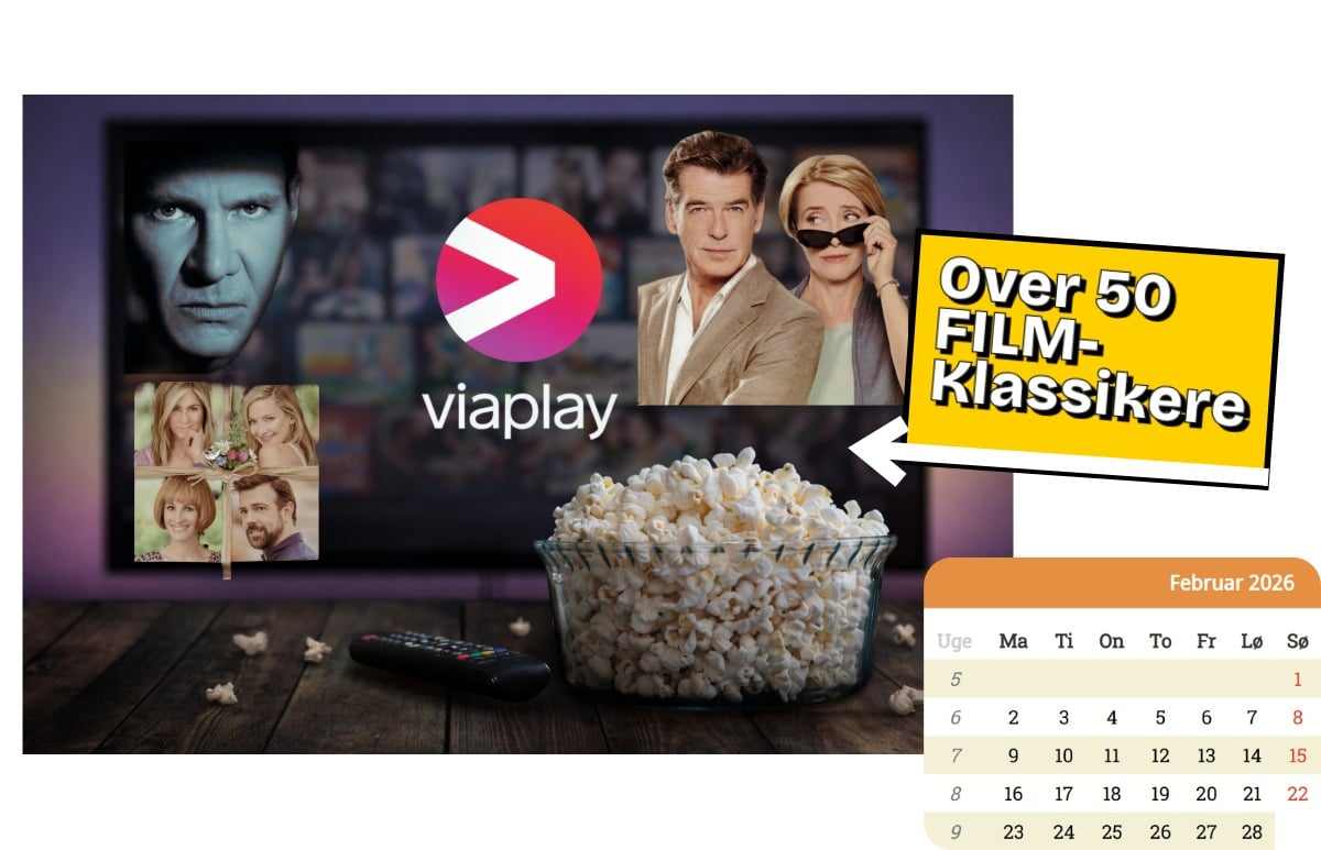 Over 50 klassiske film på Viaplay i februar 2026