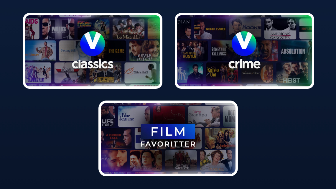 V film kanaler filmfavoritter