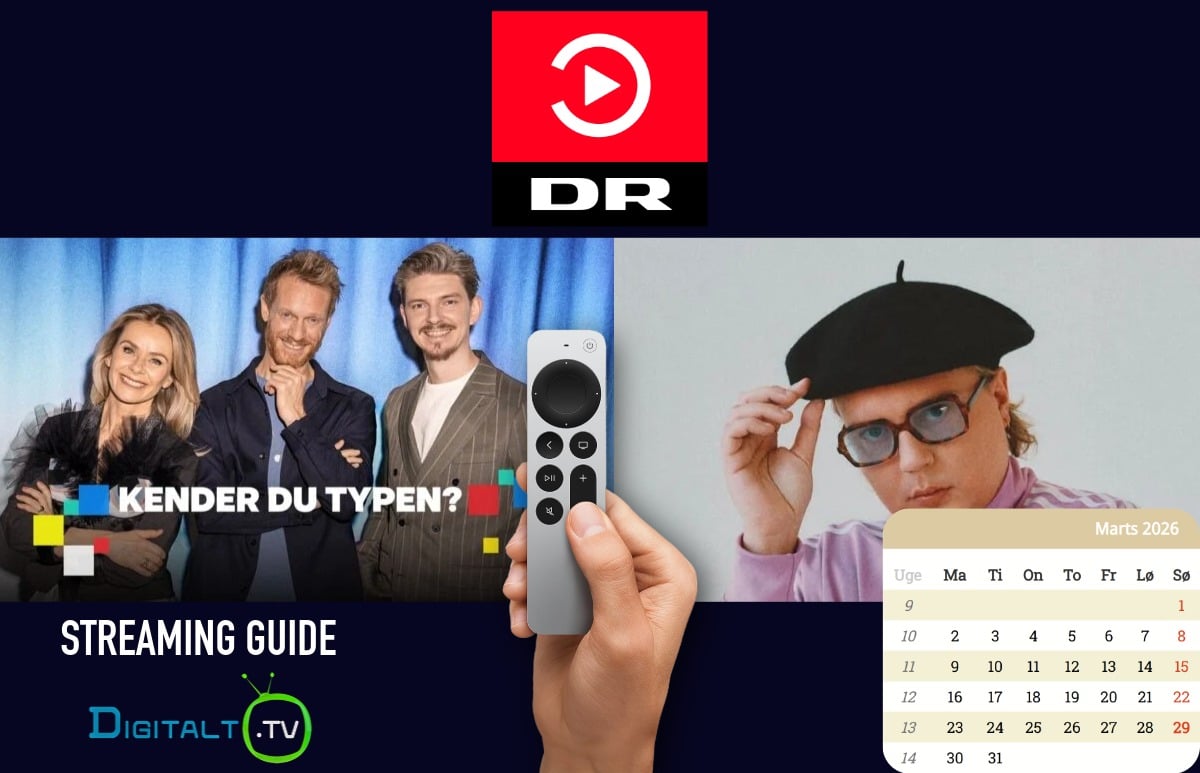 Nyt på DRTV marts 2026 Månedsguide