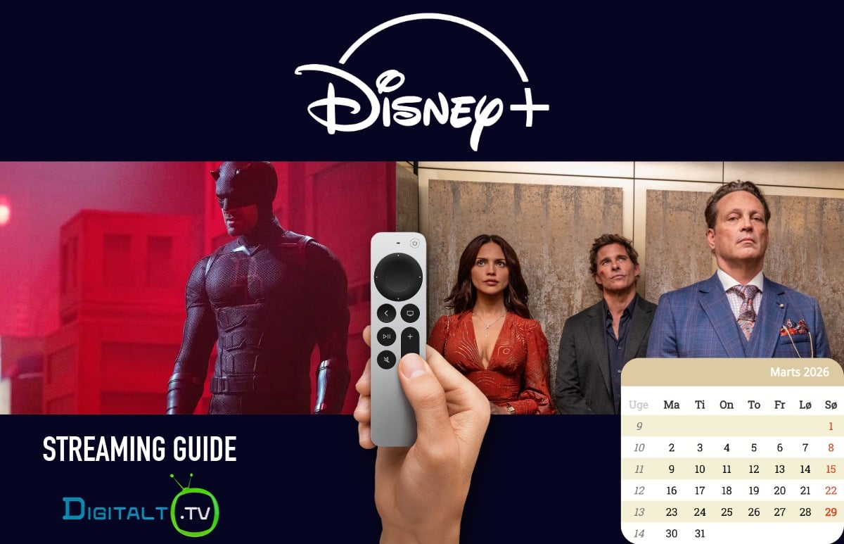Nyt på Disney+ marts 2026 Månedsguide