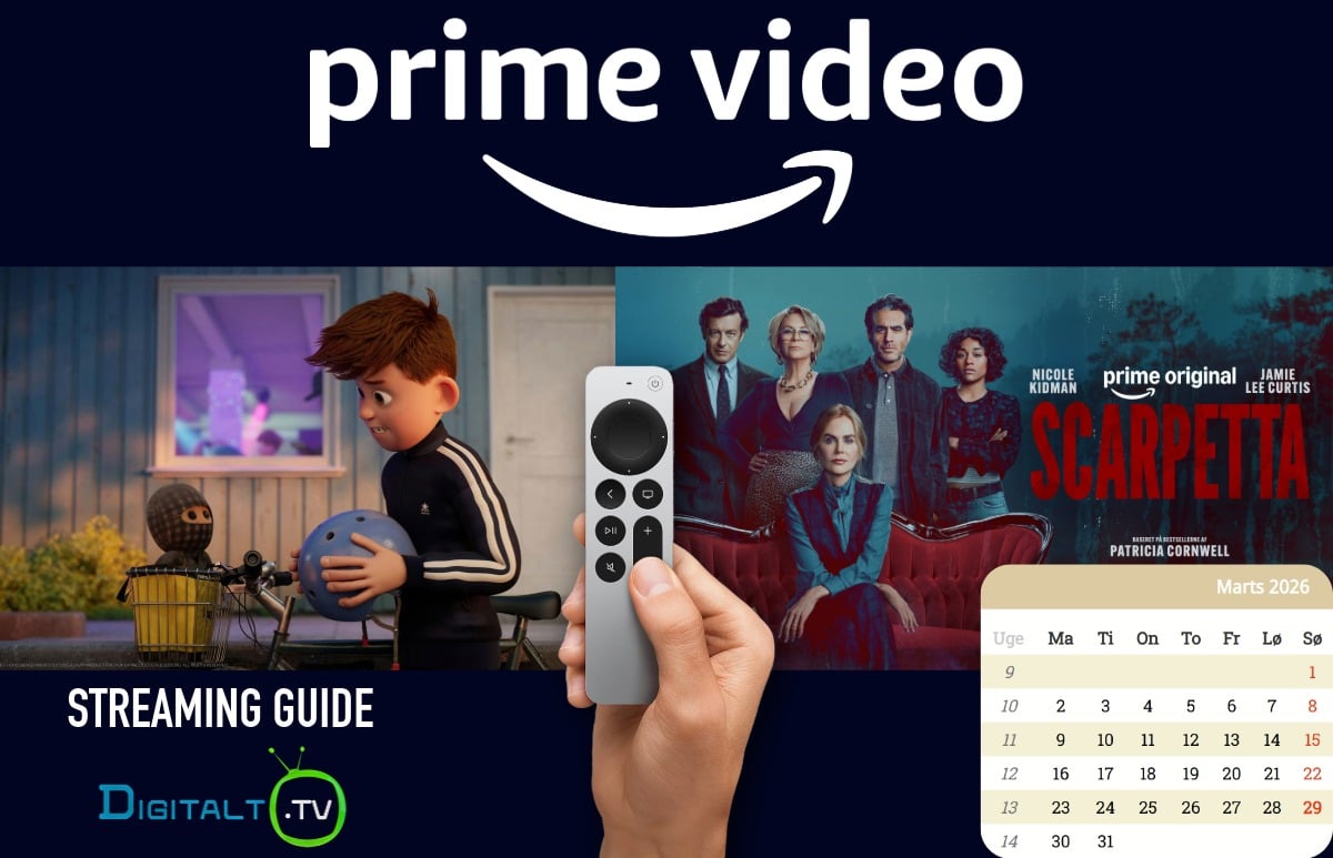 Nyt på Prime Video marts 2026 Månedsguide