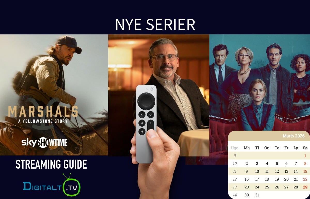 Nye serier der starter i marts 2026