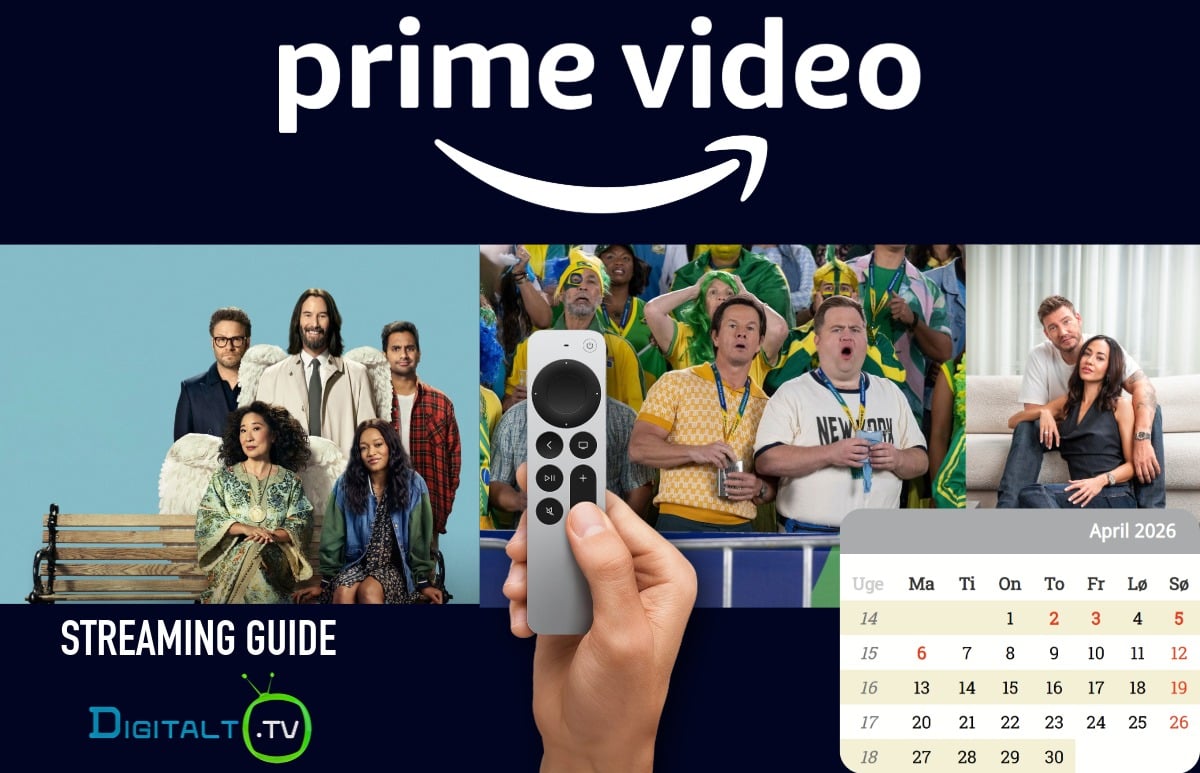 Nyt på Prime Video april 2026 Månedsguide