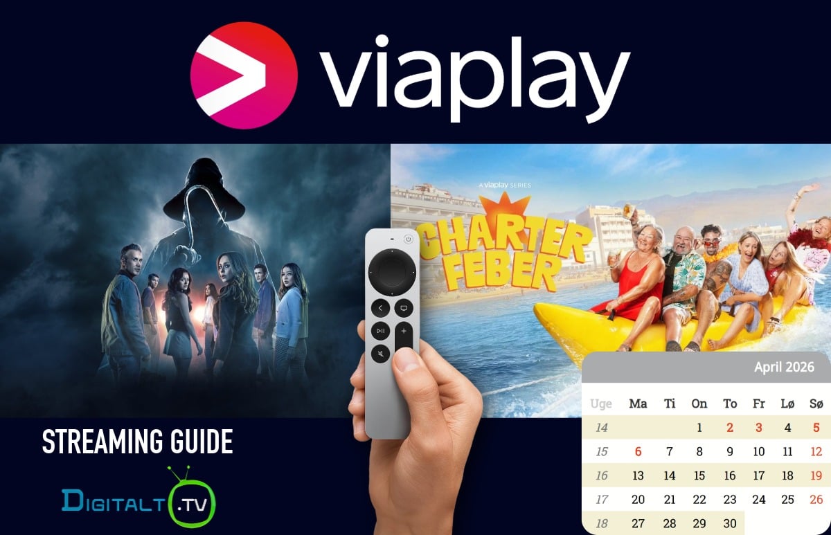 Nyt på Viaplay april 2026 Månedsguide