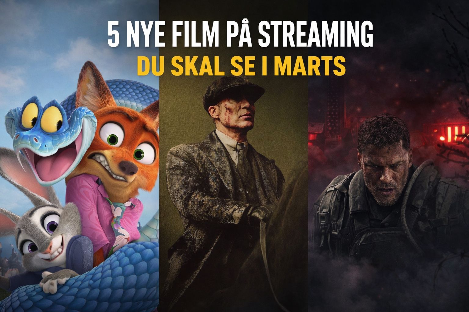 Zootropolis 2 og Peaky Blinders filmpremierer marts 2026