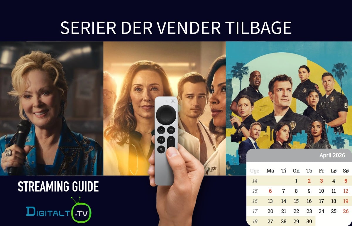 Serier der venter tilbage april 2026 Månedsguide