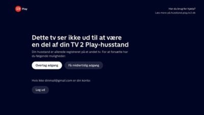 TV 2 Play kontodeling