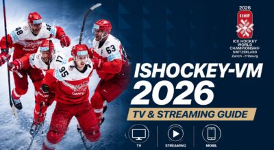 Ishockey-VM 2026 på TV og Streaming Viaplay