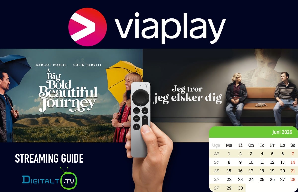 Nyt på Viaplay juni 2026 Månedsguide