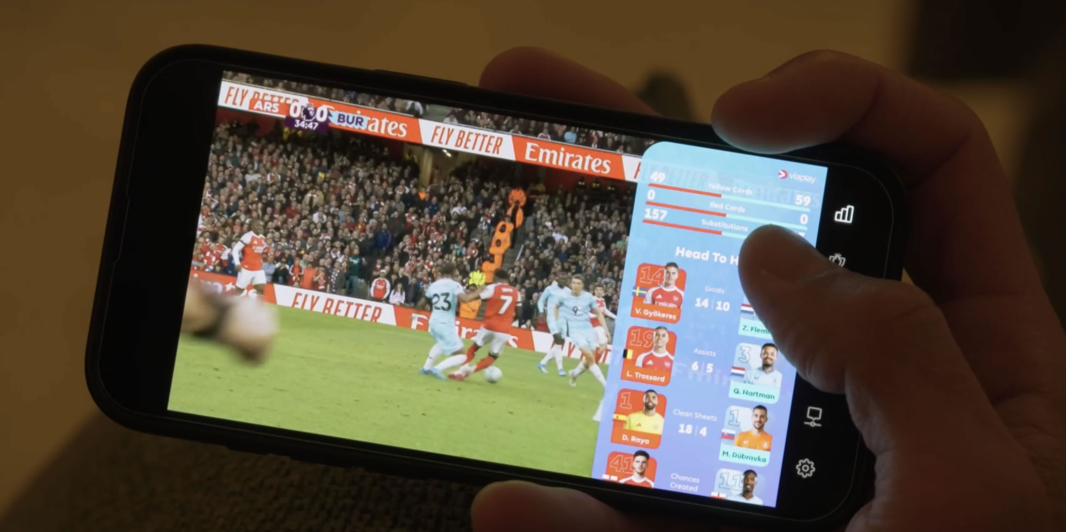 Viaplay Premier League stats