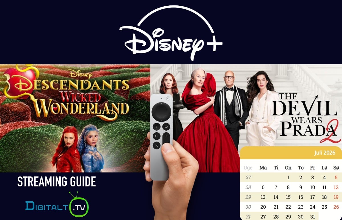 Nyt på Disney+ juli 2026 Månedsguide