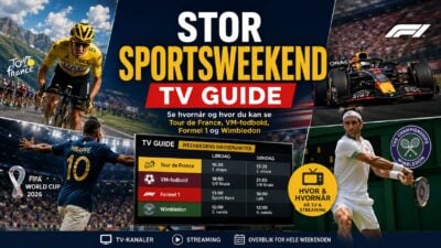 Stor sportsweekend TV Guide til Tour de France VM Fodbold F1 Wimbledon 4.-5. juli 2026