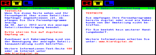 Analogt Digitalt Tysk TV tjek