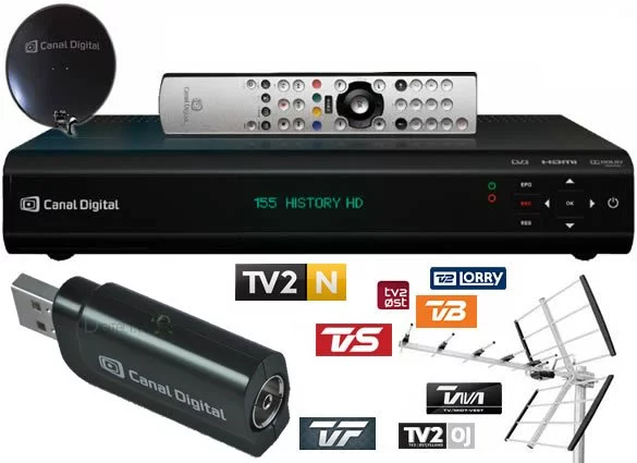 USB DVB-T tuner Canal Digital HD Entertain Center