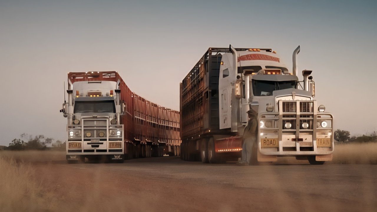 Aussie Road Train Truckers Trailer
