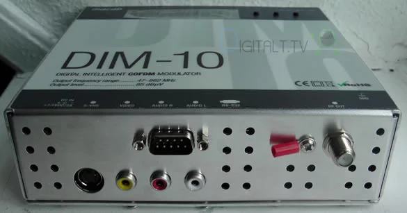 MACAB DIM-10 DIGITAL COFDM (DVB-T) MODULATOR tilslutninger